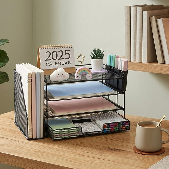 mesh desk organizer